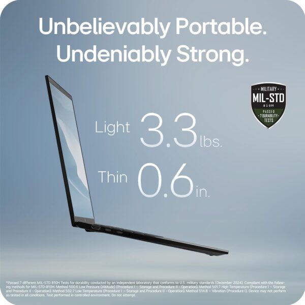LG gram Pro 17-inch Lightweight Laptop Computer, Intel Evo Edition Powered by Intel Core Ultra9 285H Processor